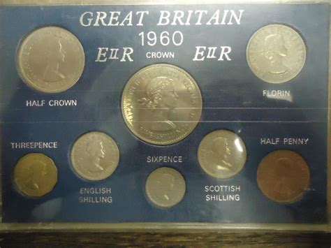 Great Britain 1960 Coin Set As Shown