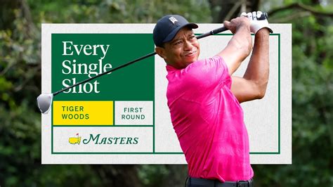 Tiger Woods First Round Every Single Shot The Masters Win Big Sports