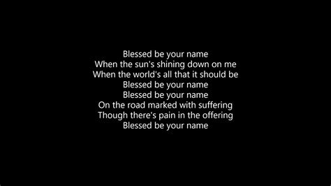 Blessed Be Your Name By Hallal Music With Lyrics Youtube