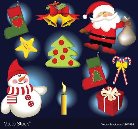 Christmas Decorations Royalty Free Vector Image