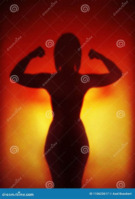 Woman Flexing Biceps Stock Photography Cartoondealer Com