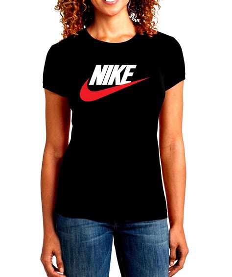 Nike Womens T Shirt Crew Neck Nike Classic Logo New Etsy