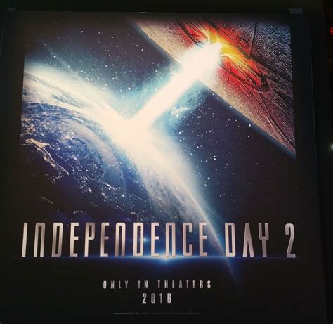 Independence Day 2 2016 Movie Poster And Synopsis Are Earth Shattering