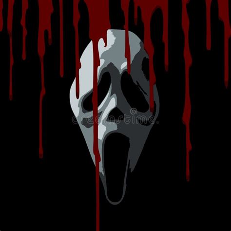 Scream Scary Bloody Stock Vector Illustration Of Demon 44345539