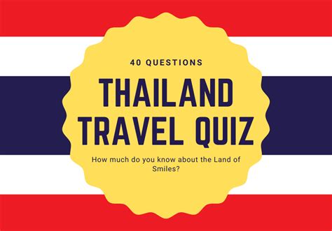 Thailand Travel Quiz Test Your Knowledge