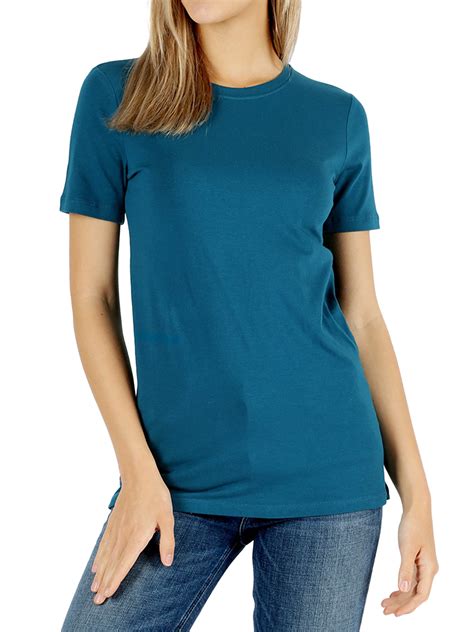 TheLovely Women S Cotton Crew Neck Short Sleeve Relaxed Fit Basic Tee