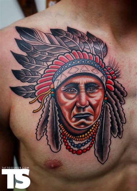 Indian Chief Tattoos