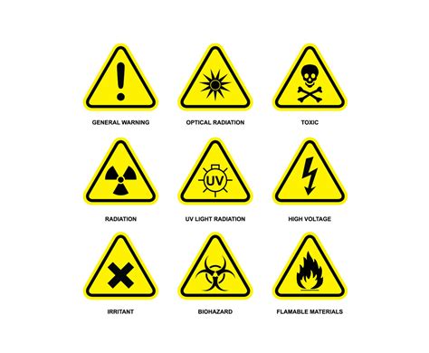 Danger Symbol Icons Vector Vector Art And Graphics