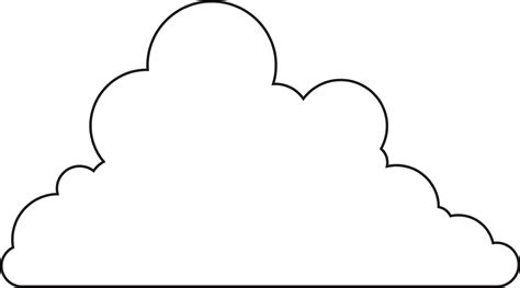 Printable Cloud Template Free Download Clip Art Free Clip Art On
