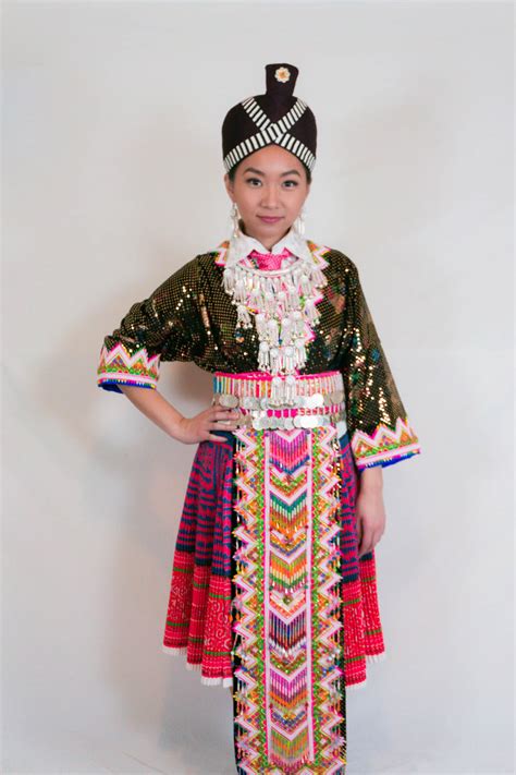 Photo about asian woman laos in traditional clothes, hmong, in a hmong village near vang vieng. Traditional Hmong Clothing on Behance