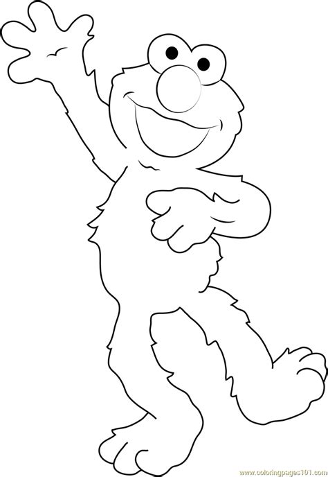Elmo The Muppet Coloring Page Free Sesame Street Coloring Pages Sexiz Pix