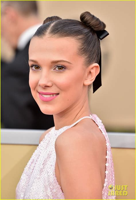 Millie Bobby Brown Wears Space Buns And Converse At Sag Awards 2018