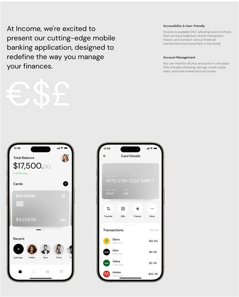 Income - Bank Mobile App | Finance Banking | Fintech :: Behance