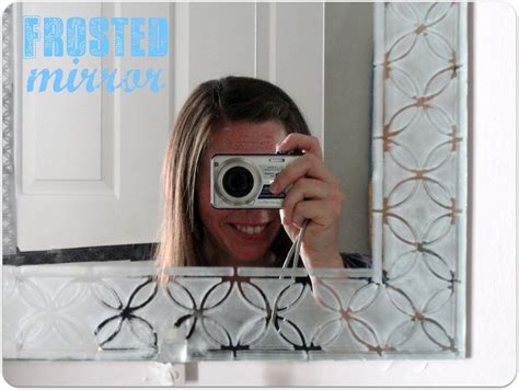 Frosted Mirror With Martha Stewart Paint A Little Tipsy