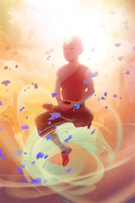 Aang Meditating Avatar Aang Avatar Legend Of Aang Avatar The Last