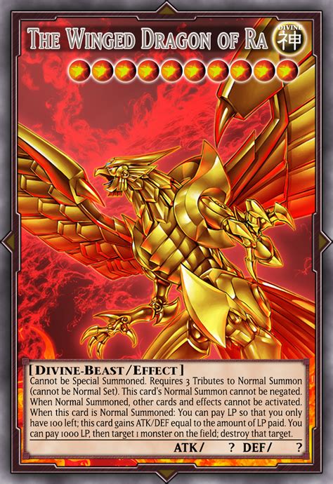 The Winged Dragon Of Ra Full Art By Nhociory On Deviantart