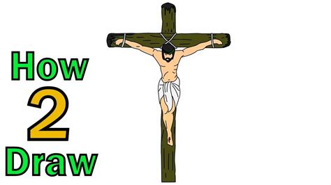 How To Draw Jesus On Cross Arts For Kids Youtube