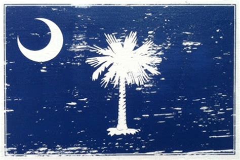 Rustic Wood South Carolina Flag 10 X 18