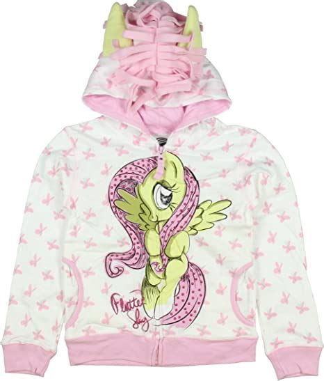 My Little Pony Girls Fluttershy Hoodie Clothing Shoes