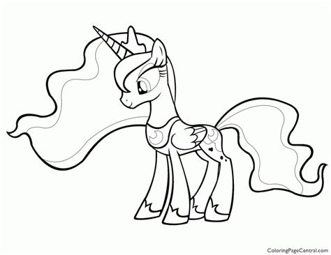 My Little Pony Princess Luna Coloring Pages - Coloring Home
