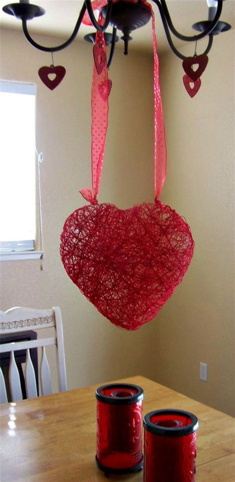 Valentines Day Craft Heart Made Out Of String Clever