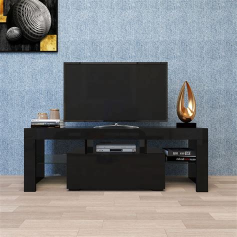 W870 Black Tv Stand W33115870 La Spezia Tv Stands Comfyco Furniture
