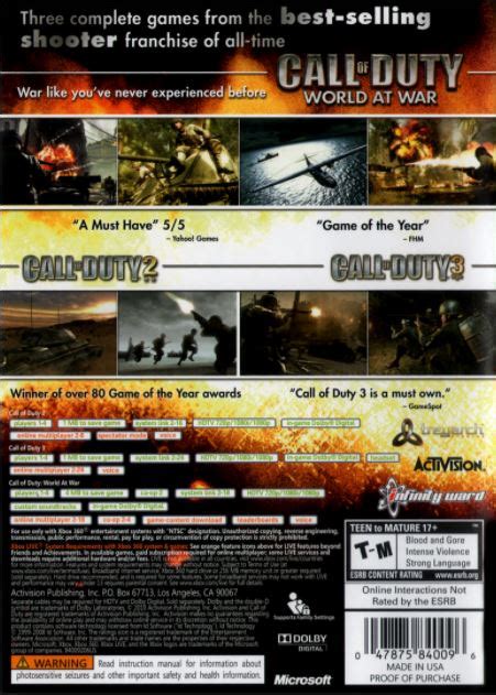 Tgdb Browse Game Call Of Duty The War Collection