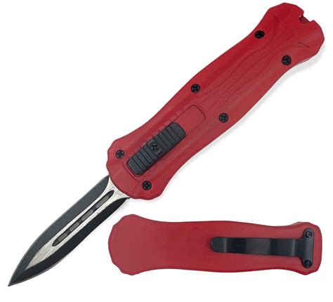 Miniature Otf Automatic Knife Red Anytime Blades