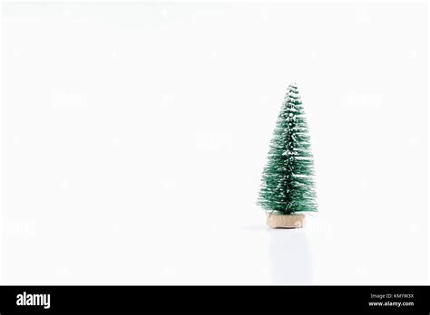 Small Christmas Tree Decoration Isolated On White Stock Photo Alamy