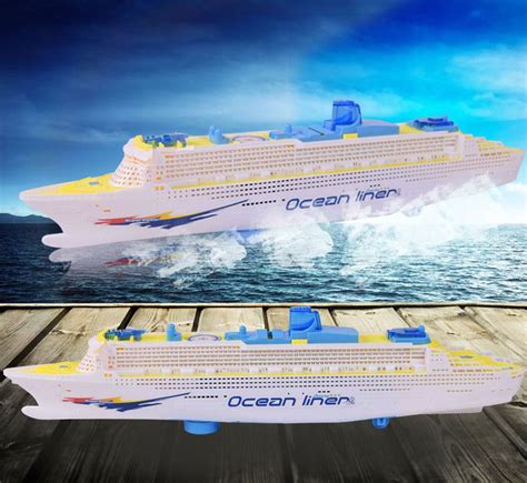 50cm Ocean Liner Cruise Ship Boat Simulation Flashing Ship Model
