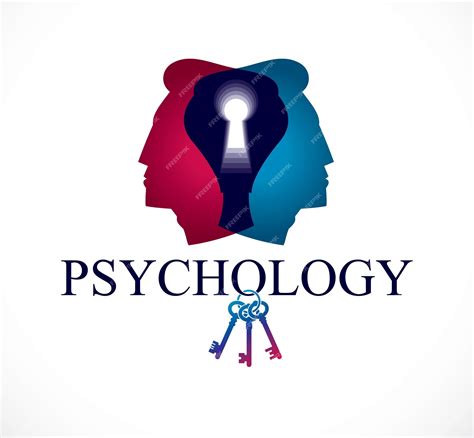 二重の男の頭の輪郭と鍵穴、人間の本性、個性、原型の影の鍵としての精神分析で作成された、心理学と精神衛生の概念。ベクトルのロゴやアイコンのデザイン。 プレミアムベクター