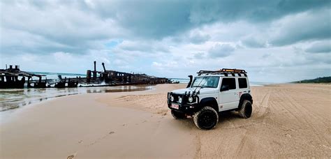 The Jimny Goes Alright On The Beach Fraser Island R4x4
