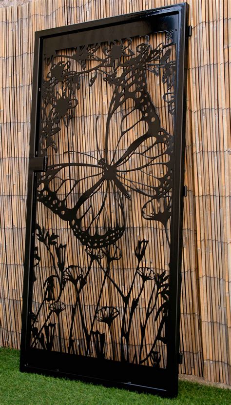 Buy Hand Made Floral Artistic Gate Butterfly Decorative Steel Gate
