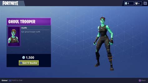 Epic Ghoul Trooper Outfit Character Skin For Fortnite Battle Royale