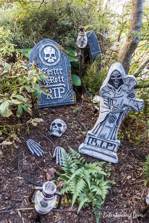 Diy Halloween Graveyard Ideas How To Make A Halloween Cemetery Diy