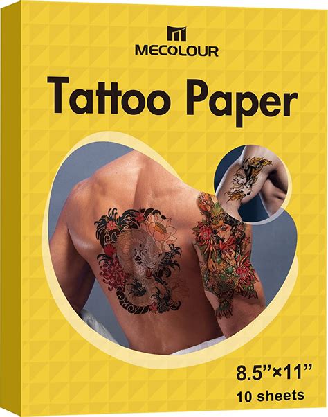 Printable Temporary Tattoo Paper For Inkjet Printer 85x11 10