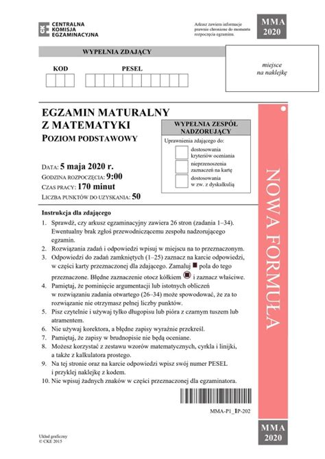 Zobacz rozwiązania zadań do arkusza, który podała centralna. Próbna Matura 2021 Matematyka / Matura Probna 2021 ...
