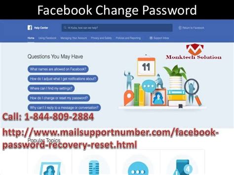 Forgot My Facebook Password 1 844 809 2884 Toll Free Complete Email Management Services