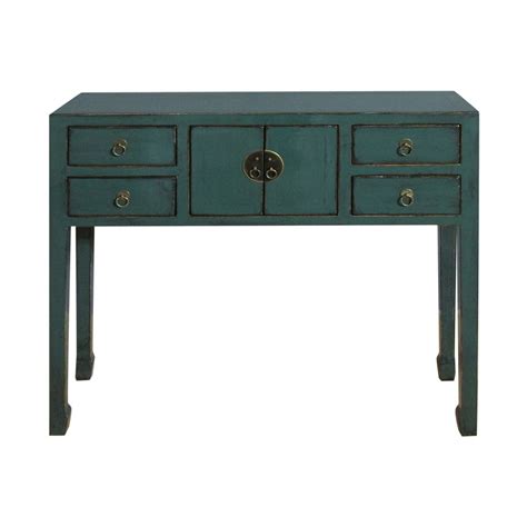 Made from high quality particle board and ash wood, then finished off. DARK GREEN CONSOLE TABLE (BK029) - Stone Pony | Blue ...