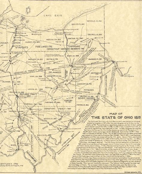 Map Of Ohio 1815