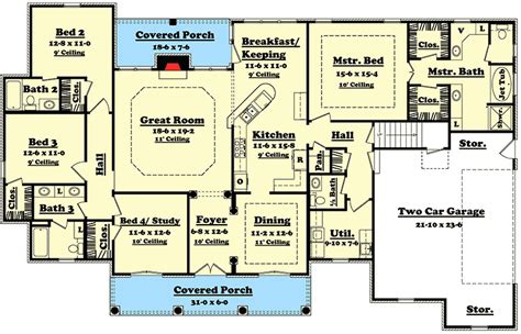 4 bedroom homes are available in many designs , types and size 4 bedroom home is really spacious and is well suited for an average family. Elegant 4 Bedroom House Plan with Options - 11712HZ ...