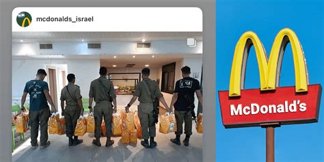 Mcdonalds Sparks Debate After Donating Meals To Israel Military