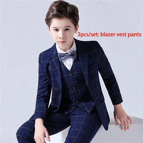 New Kids Wedding Suit Sets For Flower Boys Child Formal Tuxedos Dress