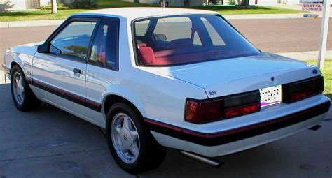 1991 Sport Coupe Blanch Ford Mustang Notchback