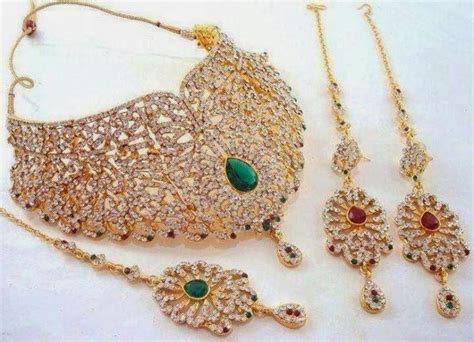 Beautiful Latest Bridal Wedding Jewellery Sets 2014 15 Utho Jago Pakistan