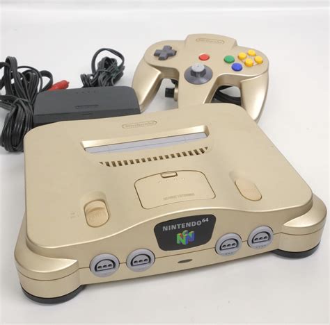 Gold Nintendo 64 Console System N64 Used