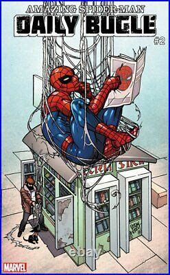 » Spiderman Daily Bugle #2 ORIGINAL comic COVER ART by PASQUAL FERRY