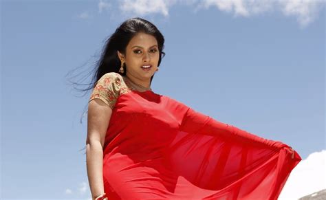 Kalyani Red Saree Half Hot Sexy Wet Cute Boobs Navel Show Unseen Rare