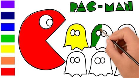 Dibujos Faciles Para Ninos Y Ninas Como Dibujar Y Colorear Un Pac Man