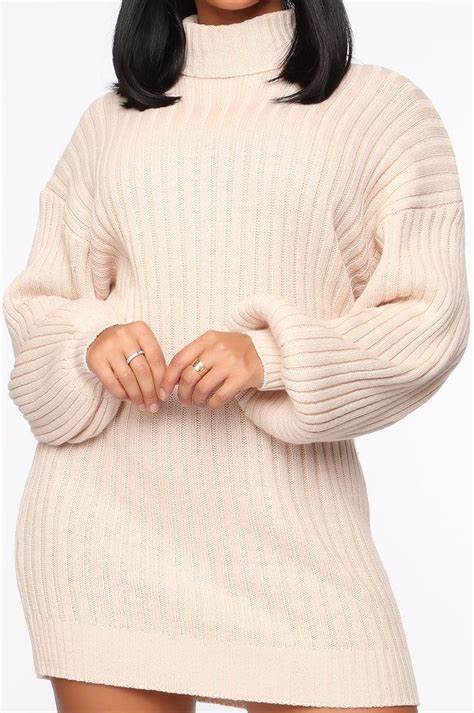 Too Cozy Turtle Neck Sweater Dress Taupe Turtleneck Sweater Dress